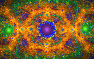 Картинка 3д+графика фракталы+ fractal абстракция круги точка фигуры орнамент узоры