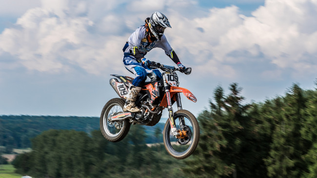 Обои картинки фото спорт, мотокросс, байк, гонщик, экипировка