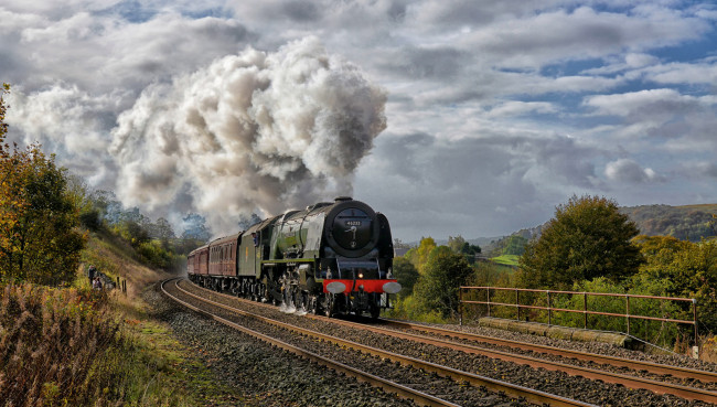 Обои картинки фото техника, паровозы, железная, дорога, рельсы, паровоз