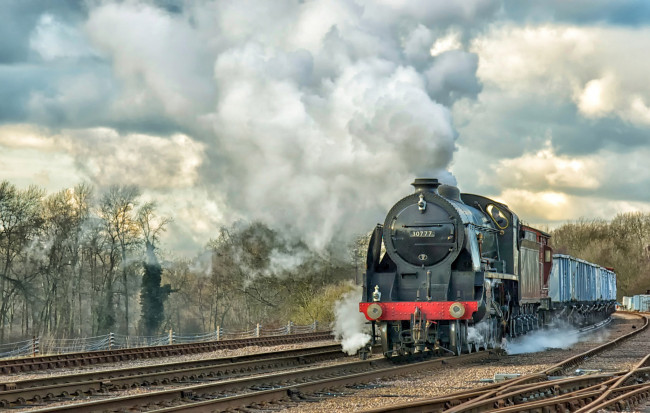 Обои картинки фото техника, паровозы, железная, дорога, рельсы, паровоз