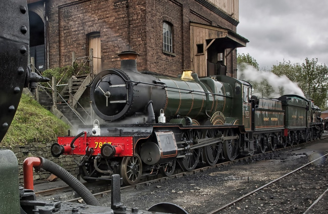 Обои картинки фото техника, паровозы, железная, дорога, рельсы, паровоз