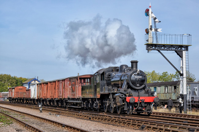 Обои картинки фото техника, паровозы, железная, дорога, рельсы, паровоз