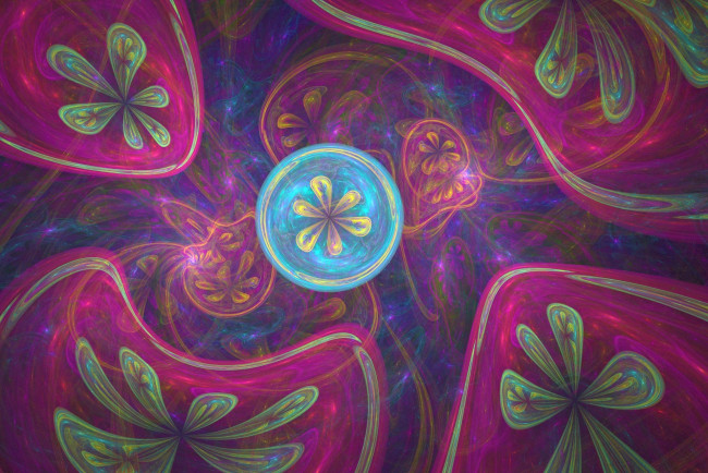 Обои картинки фото 3д графика, абстракция , abstract, абстракция, круги, шар, облако, дымка, фон