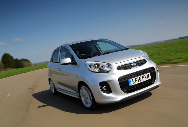 Обои картинки фото автомобили, kia, picanto, ecodynamics, 5-door, uk-spec, ta, 2015г
