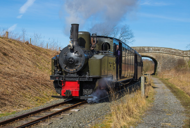 Обои картинки фото техника, паровозы, железная, рельсы, дорога, паровоз