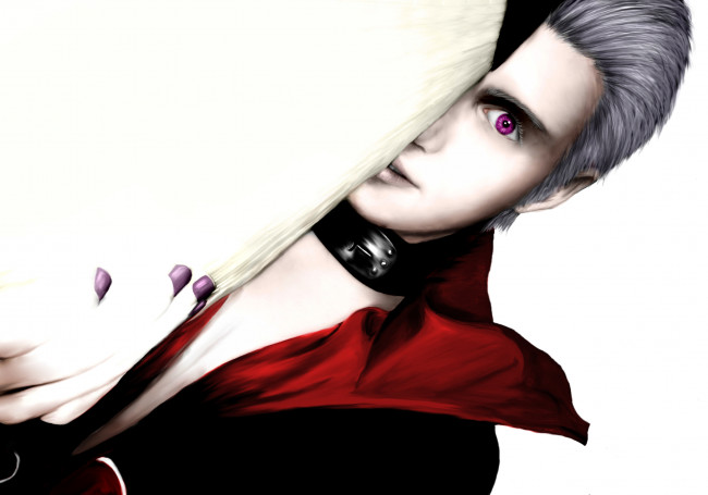 Обои картинки фото разное, арты, фон, арт, хидан, наруто, аниме, парень, взгляд