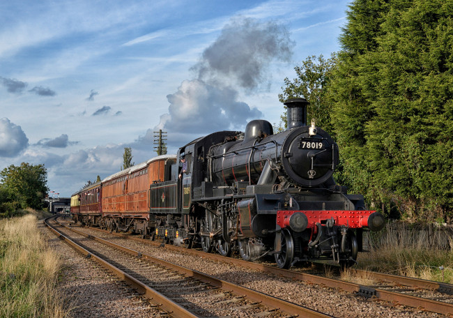 Обои картинки фото техника, паровозы, железная, дорога, рельсы, паровоз