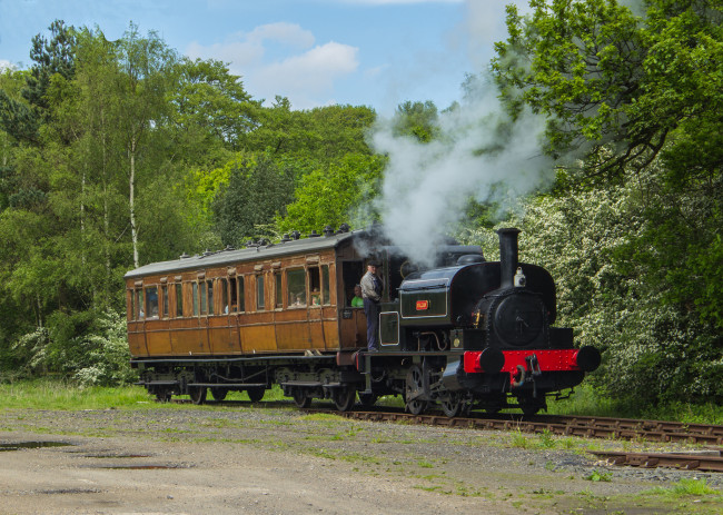 Обои картинки фото техника, паровозы, железная, дорога, рельсы, паровоз