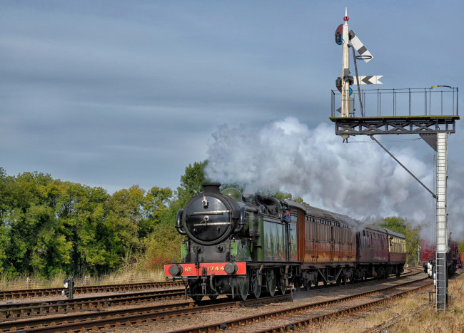 Обои картинки фото техника, паровозы, железная, дорога, рельсы, паровоз