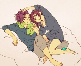 Картинка аниме free брат девушка парень сестра