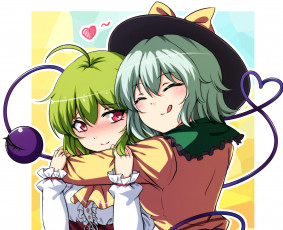 Картинка аниме touhou девочки арт