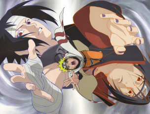Картинка аниме naruto саске наруто итачи