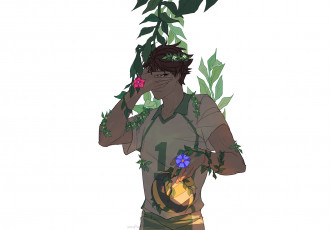 Картинка аниме haikyuu мяч капитан ойкава тору