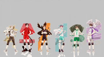 Картинка аниме haikyuu волейбол парни