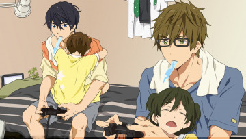 Картинка аниме free дети парни