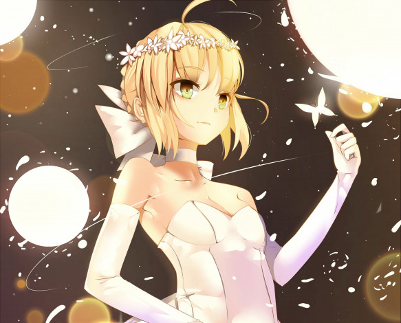 Обои картинки фото аниме, fate, stay night, сейбер