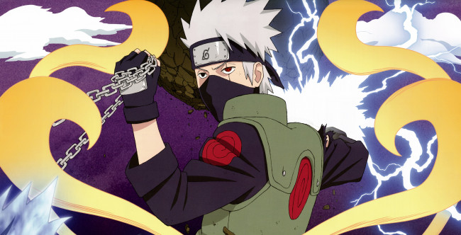 Обои картинки фото аниме, naruto, какаши, хтаке