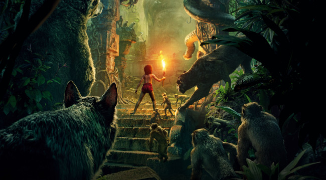 Обои картинки фото кино фильмы, the jungle book, приключения, книга, джунглей, the, jungle, book