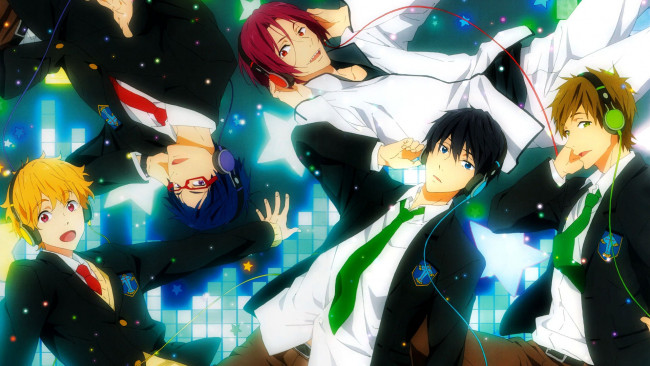 Обои картинки фото аниме, free, парни