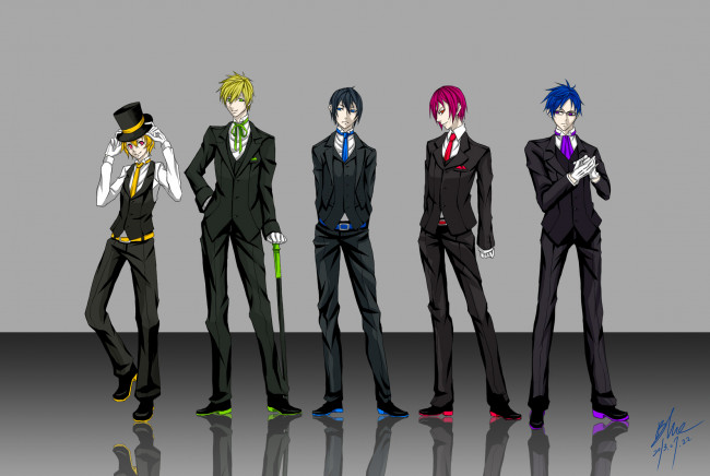 Обои картинки фото аниме, free, парни