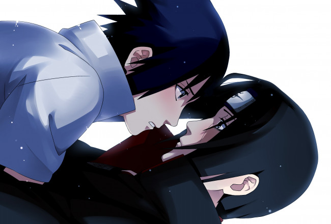 Обои картинки фото аниме, naruto, саске, итачи