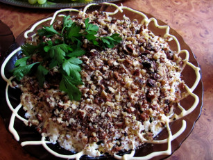 Картинка еда салаты +закуски салат орехи