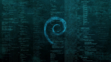Картинка компьютеры debian фон логотип