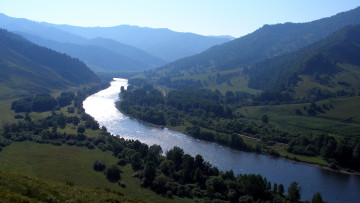 Картинка природа реки озера река лес