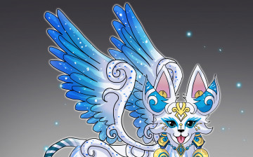 Картинка рисованное животные +сказочные +мифические зверёк