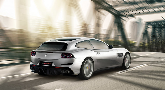 Обои картинки фото ferrari gtc4 lusso-t 2017, автомобили, ferrari, 2017, lusso-t, gtc4