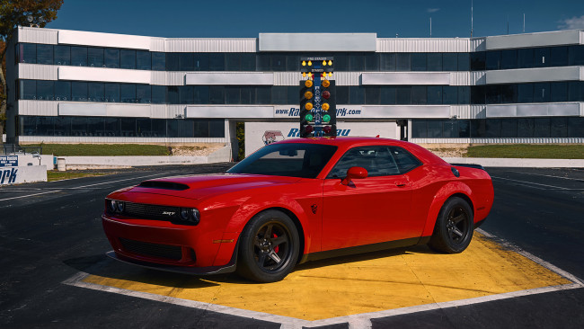 Обои картинки фото dodge challenger srt demon 2018, автомобили, dodge, 2018, demon, srt, challenger