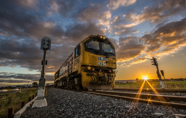 Обои картинки фото техника, поезда, состав, локомотив