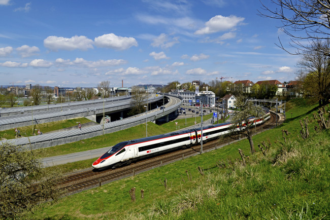 Обои картинки фото техника, поезда, локомотив, состав