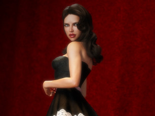 Картинка 3д+графика люди+ people девушка фон взгляд