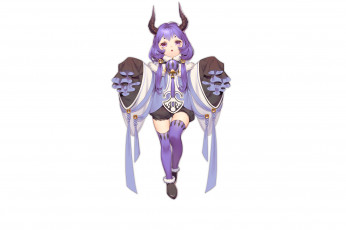 Картинка аниме животные +существа фон взгляд девушка