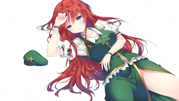 Картинка аниме touhou фон взгляд девушка