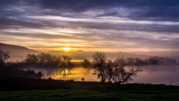 Картинка природа восходы закаты простор