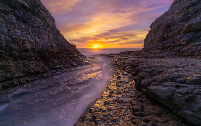 Обои картинки фото природа, восходы, закаты, простор