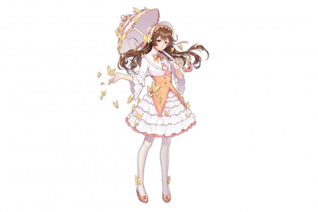 Обои картинки фото аниме, unknown,  другое , фон, взгляд, девушка