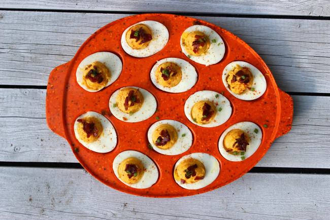 Обои картинки фото еда, Яичные блюда, фаршированные, яйца