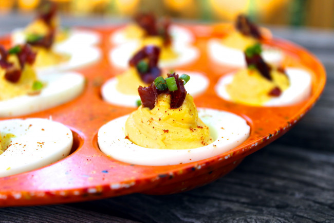 Обои картинки фото еда, Яичные блюда, яйца, фаршированные