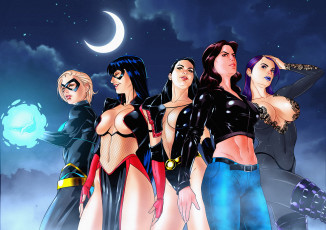 Картинка рисованное комиксы девушки фон взгляд униформа