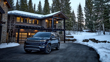 Картинка 2022+jeep+grand+wagoneer+series+iii автомобили jeep 2022 grand wagoneer series 3 загородный дом джип