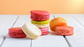 Картинка еда макаруны лакомство печенье