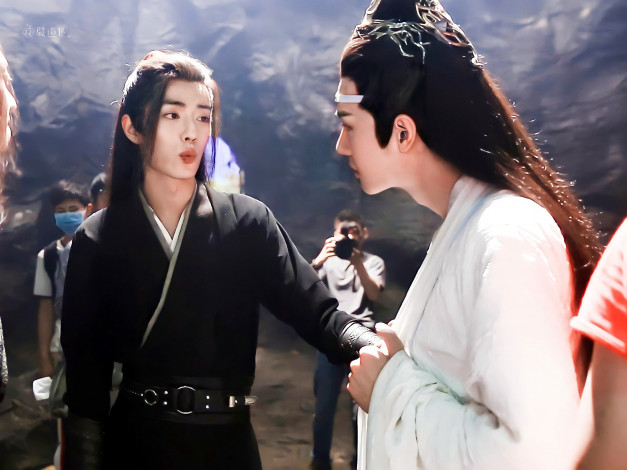 Обои картинки фото разное, знаменитости, сяо, чжань, ван, ибо, костюмы, люди, съемка