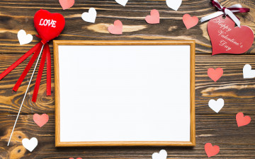 Картинка праздничные день+святого+валентина +сердечки +любовь сердечки дощечка