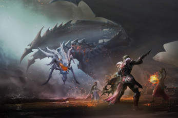 Картинка видео+игры aion дракон персонажи оружие магия