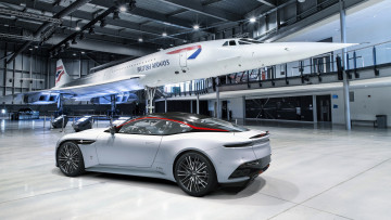 Картинка aston+martin+dbs автомобили aston+martin белый самолет