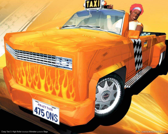 Обои картинки фото видео, игры, crazy, taxi