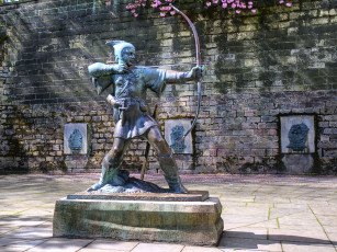 Картинка robin hood города памятники скульптуры арт объекты